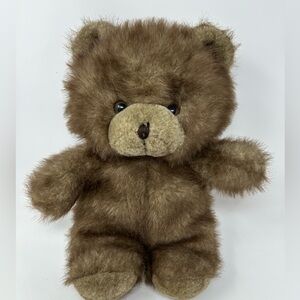 Vintage 1982 America Wego Sable Brown Teddy Bear Plush 14" Korea Stuffed I0